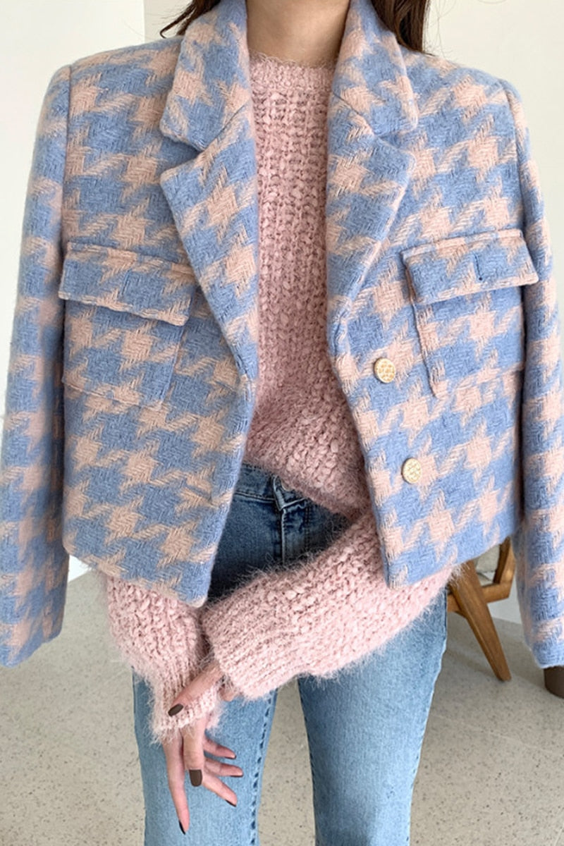 Vintage Chic Streetwear Short Blazers