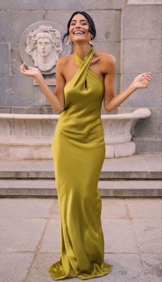 Elegant Sheath/Column Long Prom Dress,Wedding Guest Dress - View 2 | VelvetHem