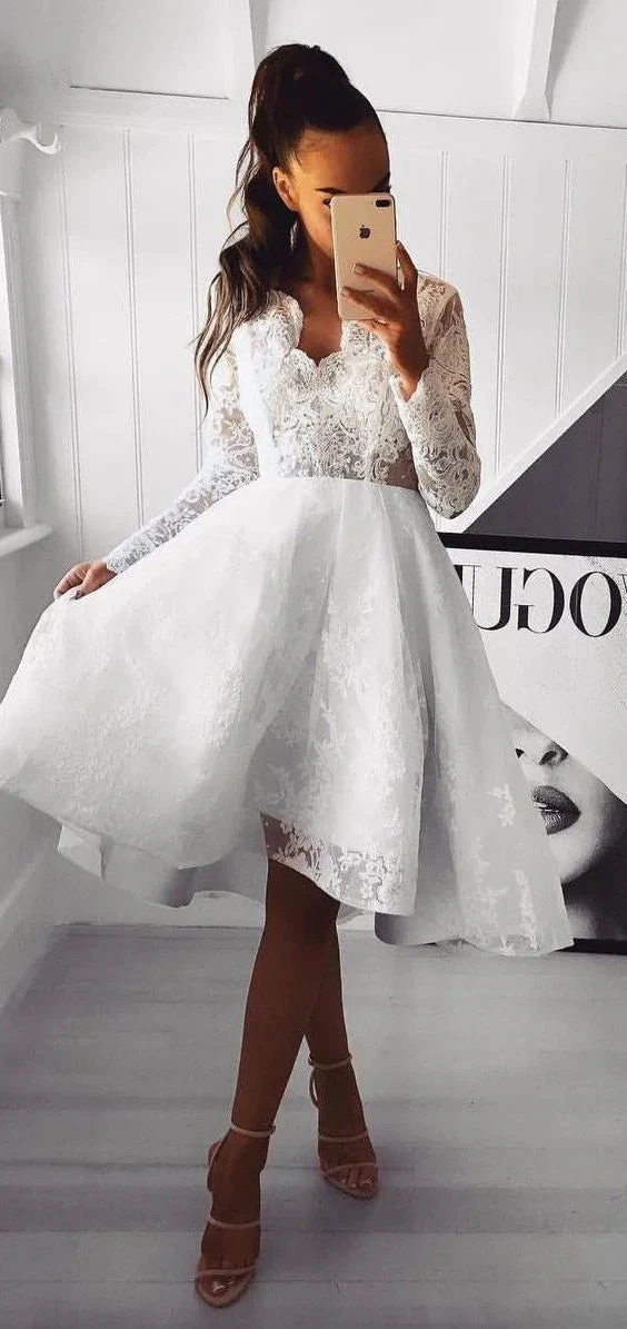 Charming V-Neck A-Line Dresses Short Prom Dresses Cheap Homecoming Dresses Graduation Dress Formal Women Dress Y989 by simplepromdress