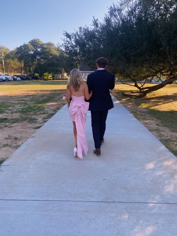 Pink Short Homecoming Dress Party Dress Y6540 - VelvetHem