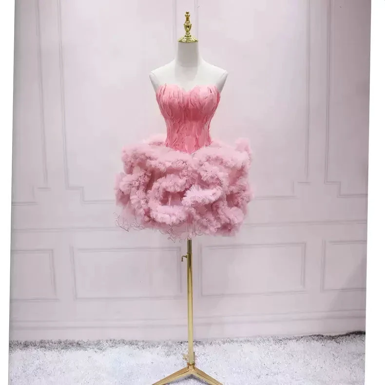 Pink Homecoming Dress Cute Homecoming Dress s48 by simplepromdress