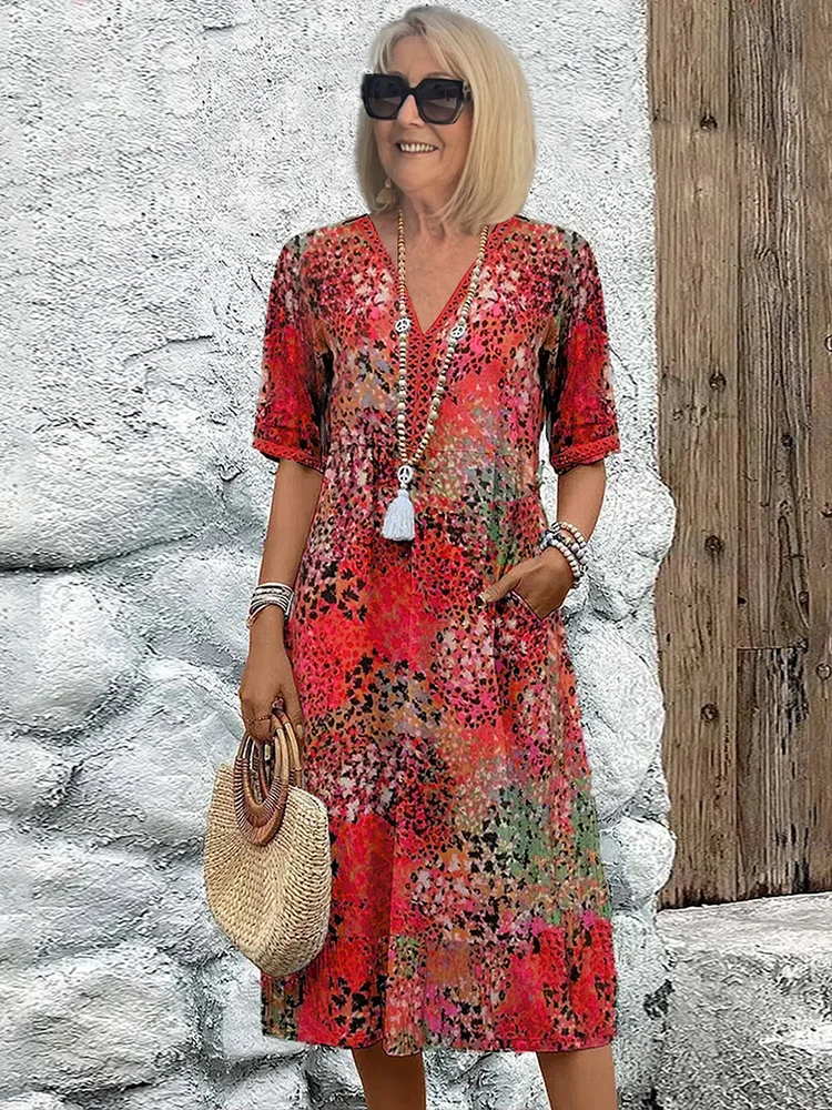 Felicia Elegant Womens Maxi Dress with Relaxed Fit and Streetwear Style