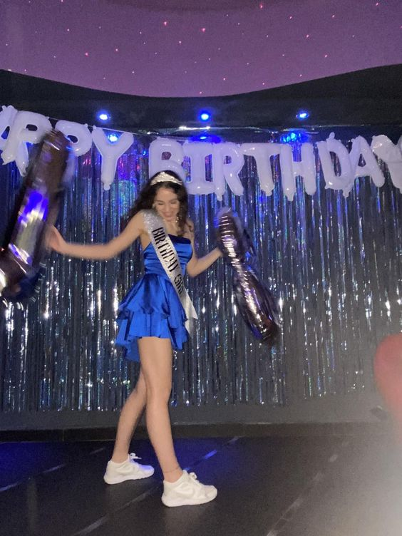 Royal Blue A-line Homecoming Dress 18th Birthday Party Dress (ZD11340)