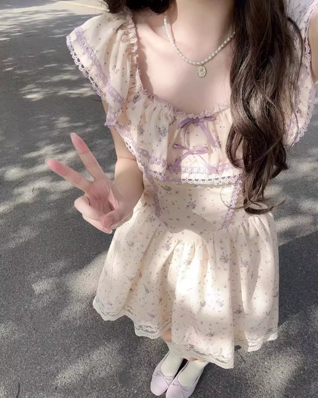 French-style 2026 New Pretty Women's Summer Short Dress - VelvetHem
