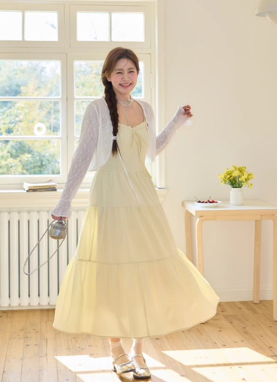 New Pretty French-style Elegant Summer Women's Long Dress - VelvetHem