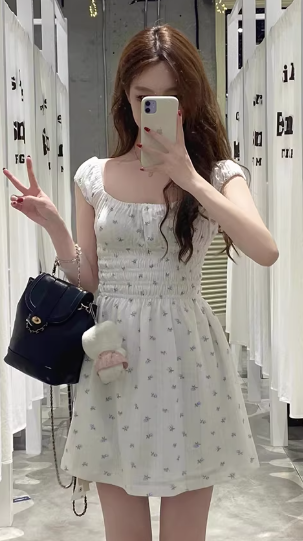 French-style 2026 New Pretty Women's Summer Short Dress - VelvetHem