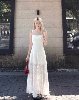 New Pretty French-style Summer Women's Long Dress - VelvetHem