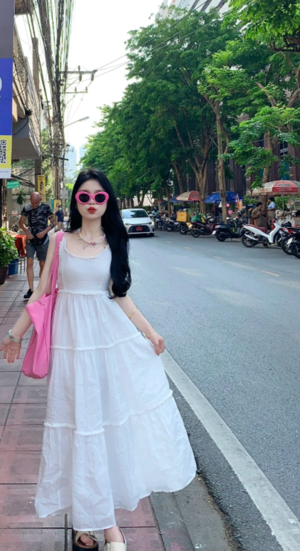New Pretty French-style Elegant Summer Women's Long Dress - VelvetHem