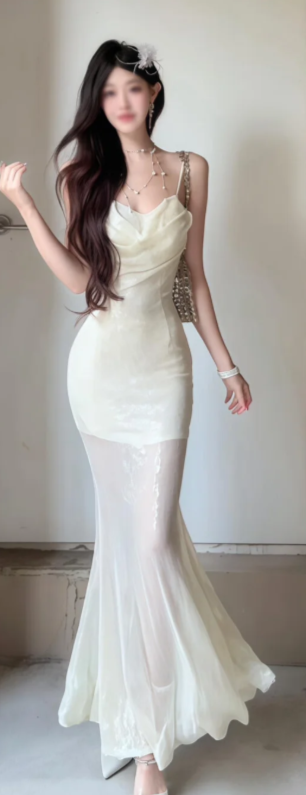 New Pretty French-style Elegant Summer Women's Long Dress - VelvetHem