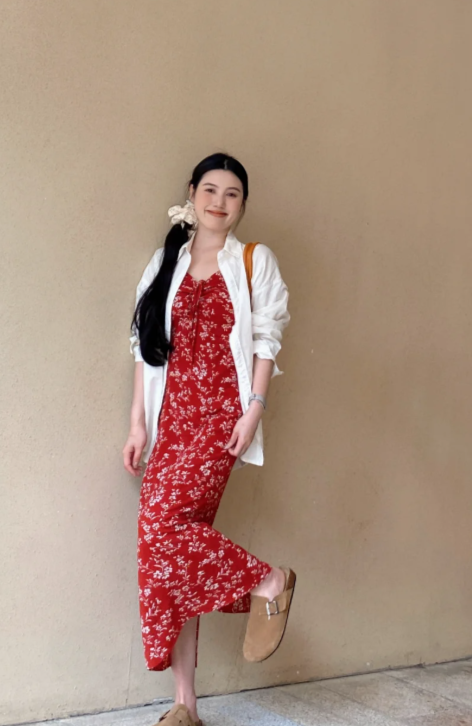 New Pretty French-style Elegant Summer Women's Long Dress - VelvetHem