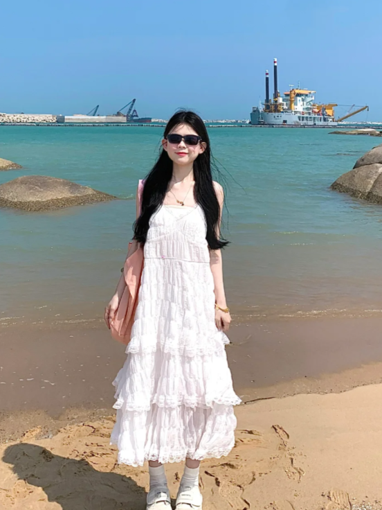 New Pretty French-style Elegant Summer Women's Long Dress - VelvetHem