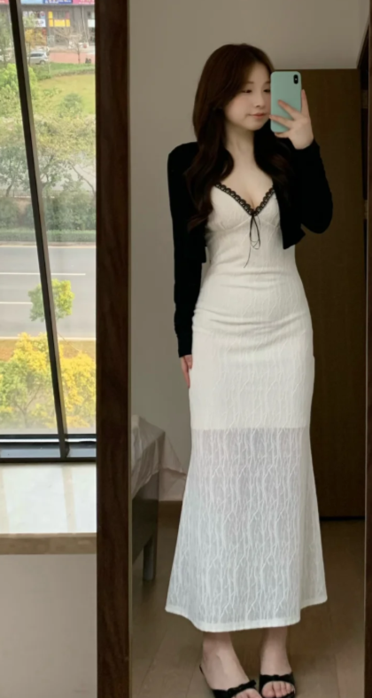 New Pretty French-style Elegant Summer Women's Long Dress - VelvetHem