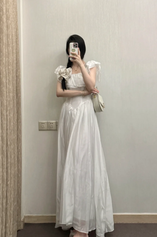 New Pretty French-style Elegant Summer Women's Long Dress - VelvetHem