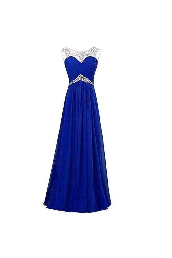 A-line Chiffon  Bridesmaid Evening Party Prom Ball Gown (ZD13166)