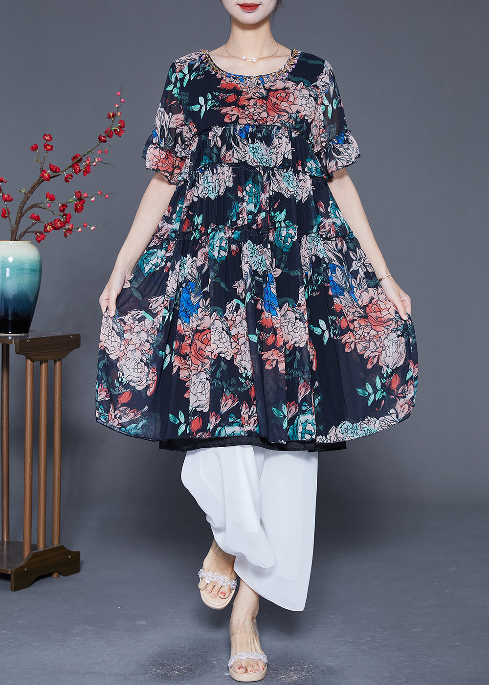 A Vintage Style Dress with Delicate Timeless Details