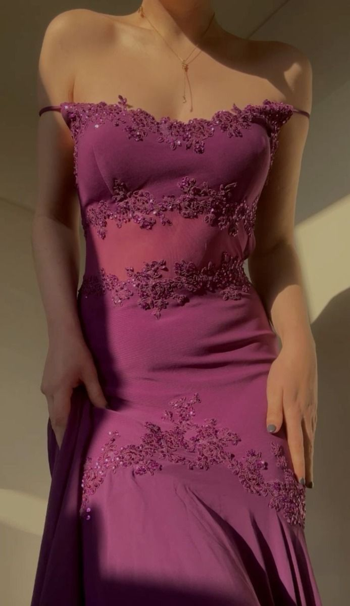Gorgeous Spaghetti Straps Evening Dress Off The Shoulder Chiffon Sexy Prom Dress Party Gown - View 2 | VelvetHem