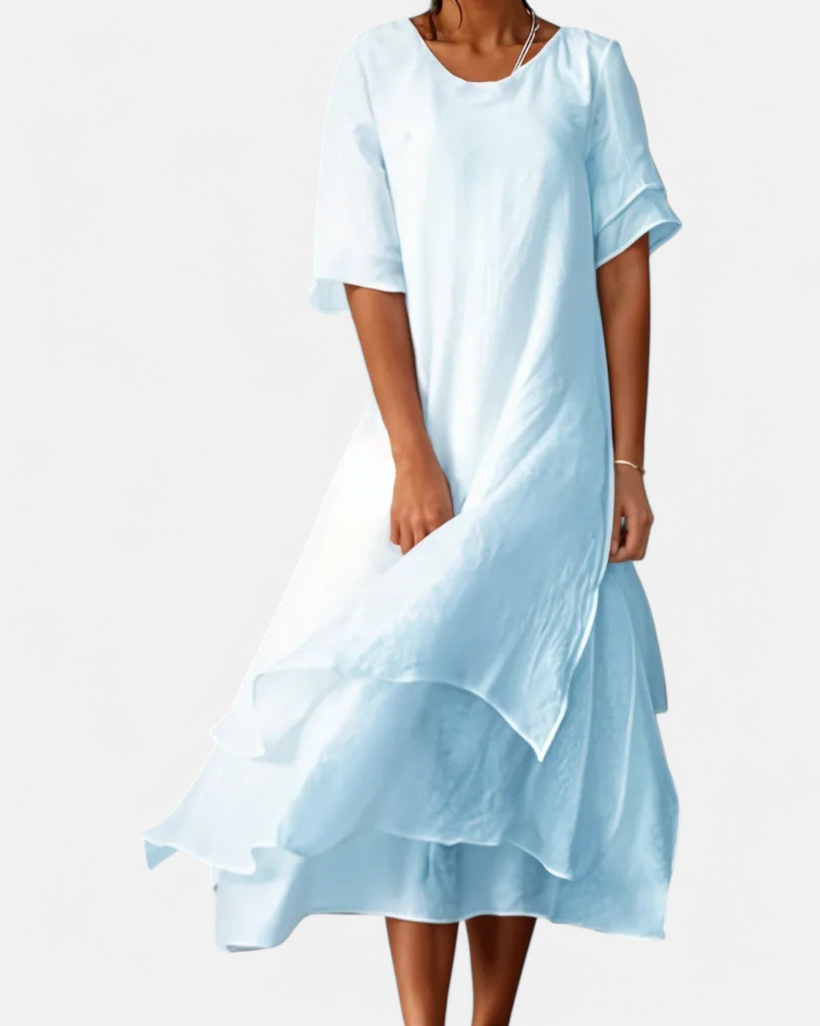 Bárbara Lightweight Summer Dress Made of Cotton for an Elegant Appeara