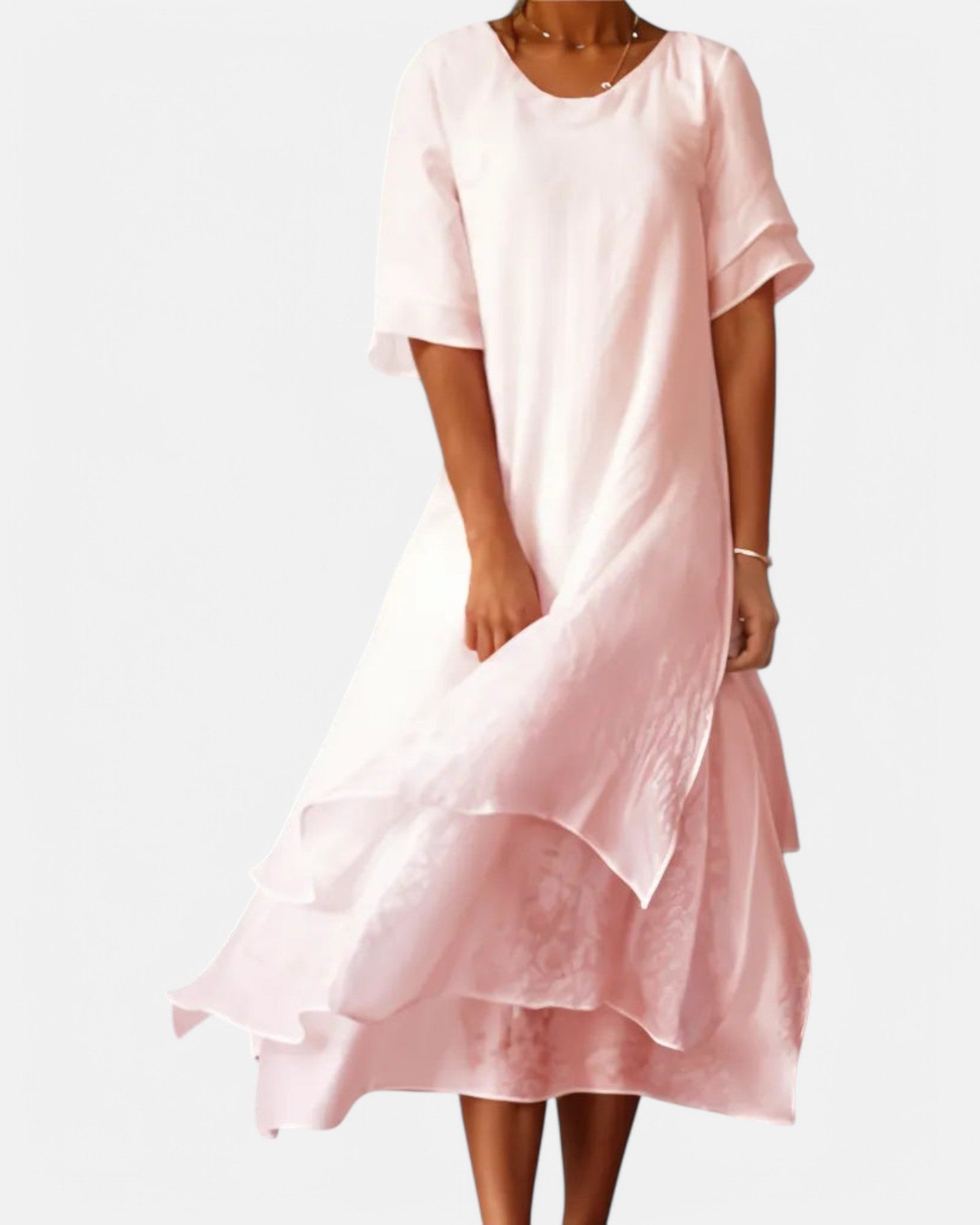 Bárbara Lightweight Summer Dress Made of Cotton for an Elegant Appeara