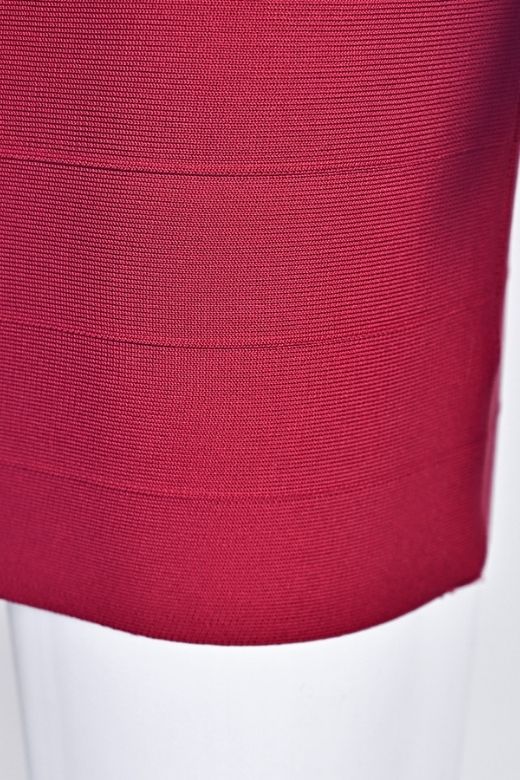 Audrey Bandage Mini Dress - Cherry Red
