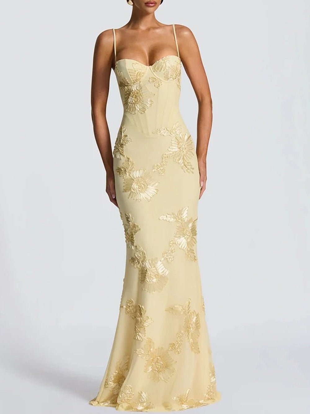 Aurelia Floral Print Maxi Dress - Fashion Pov