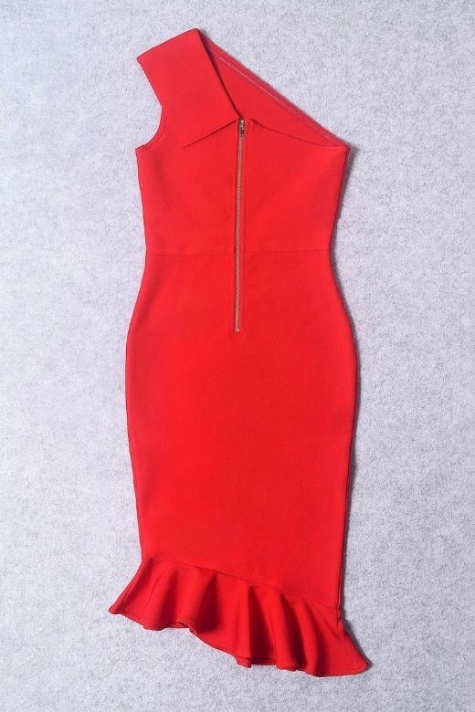 Avery Bandage Dress - Lipstick Red