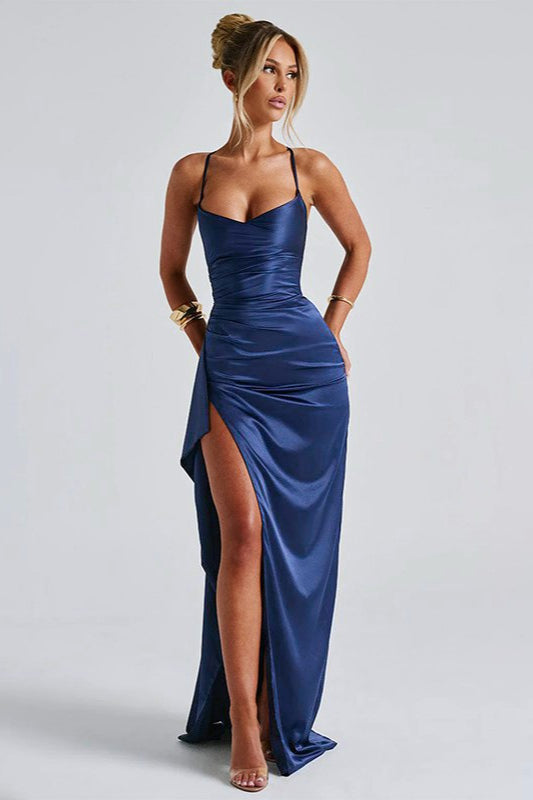 Bodycon Slit Maxi Party Dress - VelvetHem