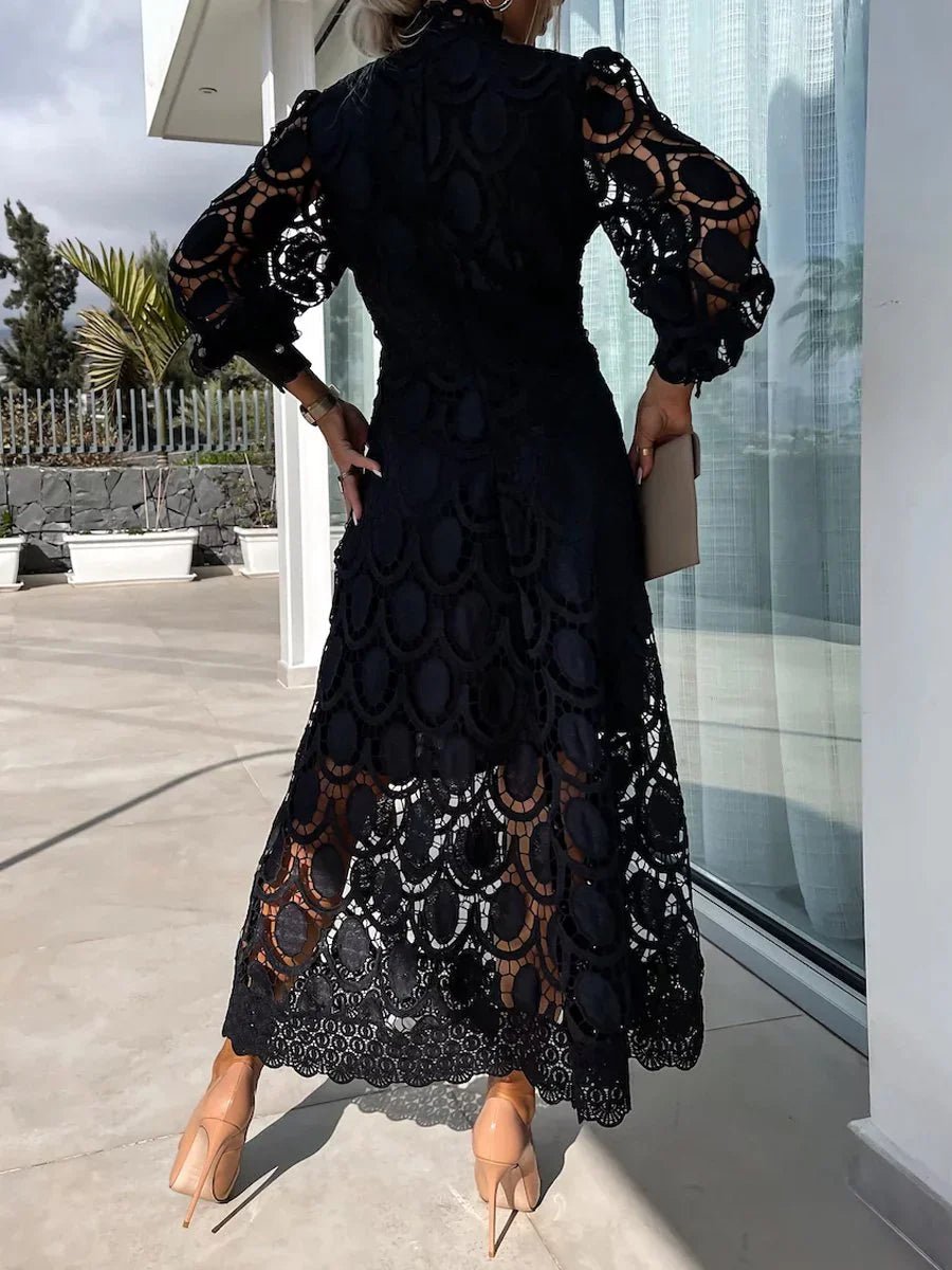 Julia Elegant Long Lace Dress for Women Party Night Style