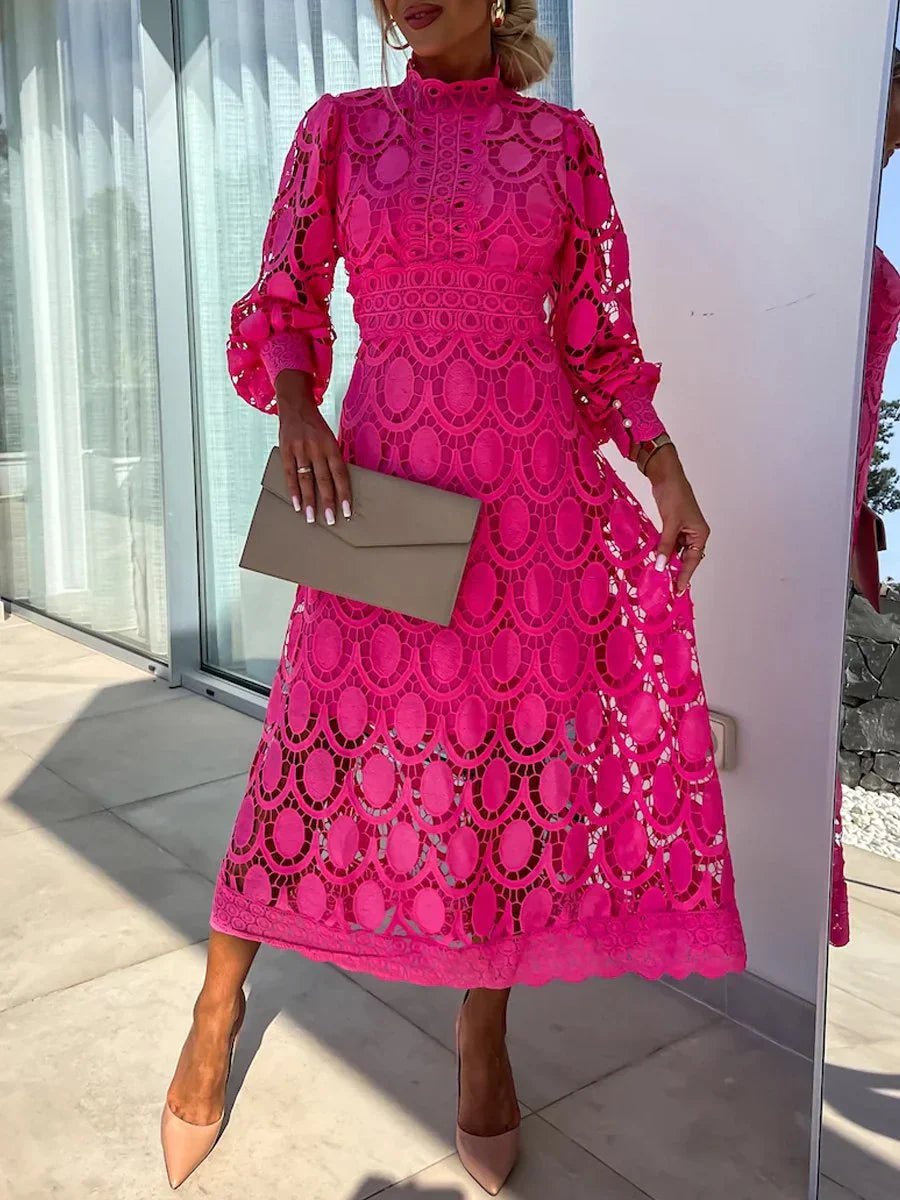Julia Elegant Long Lace Dress for Women Party Night Style