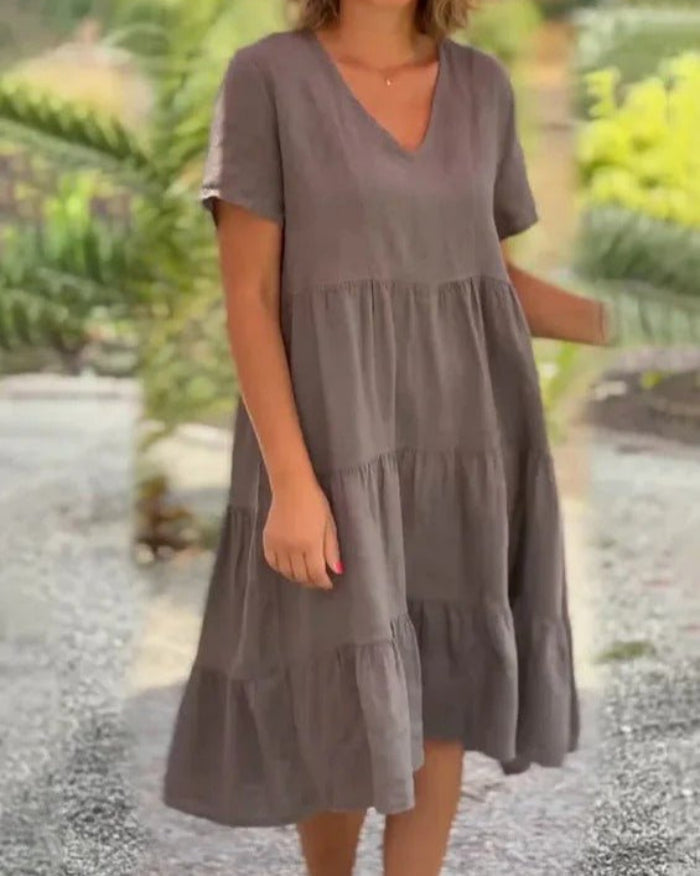 Ana Premium Midi Dress for Summer Elevated Occasion Wear