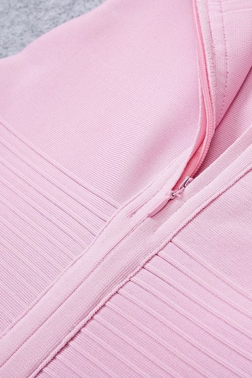 Billie Bandage Midi Dress - Dusty Pink