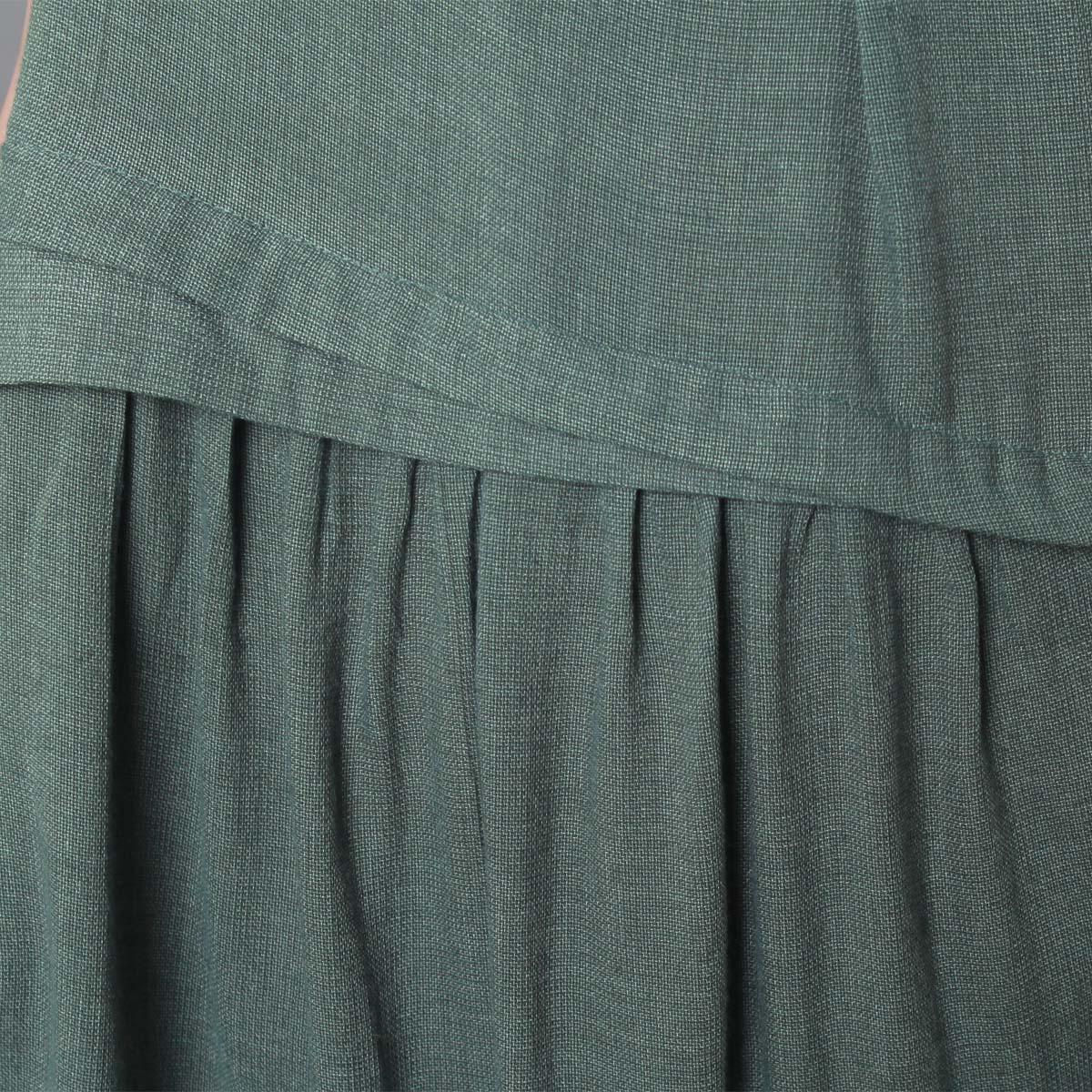 blackish green oversize sundress plus size shift dress handmade