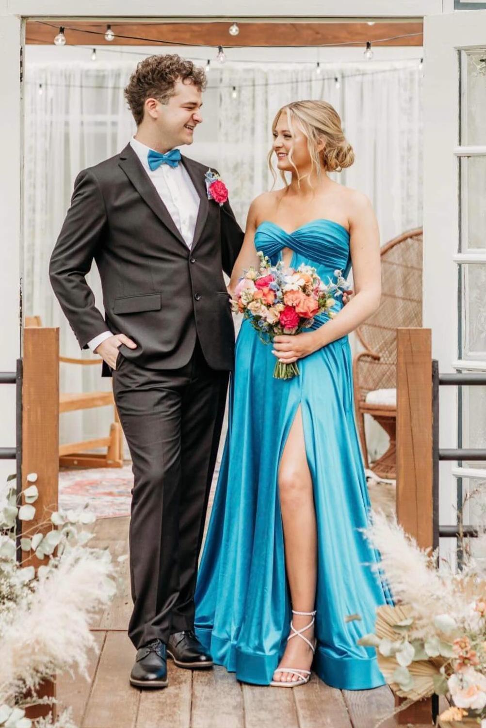 Sweetheart Pink Keyhole A-lin Long Prom Dress