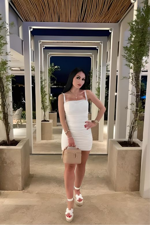 Cassie Bodycon Wrap Mini Dress - White Pearl
