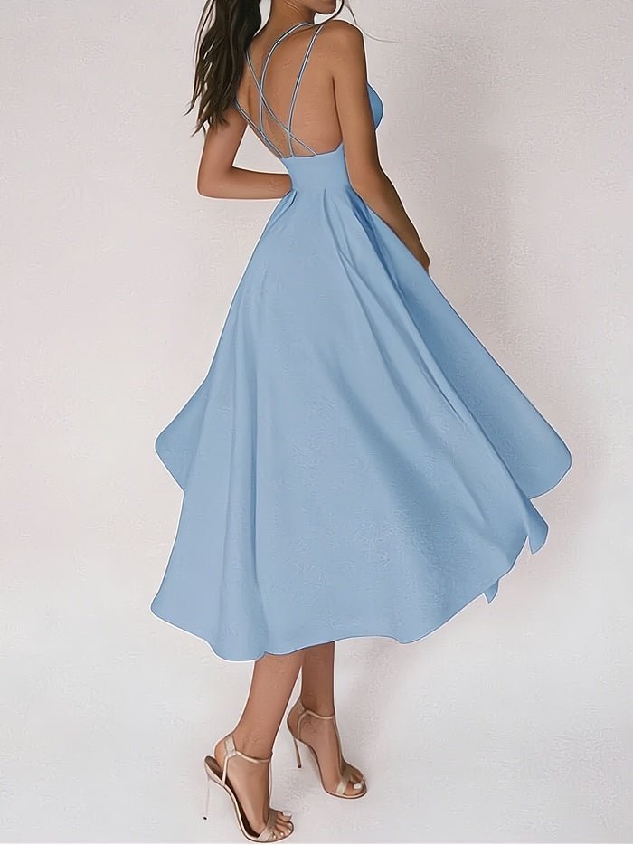 Aurora Elegant V-neck Dress for Women Effortless Chic Look