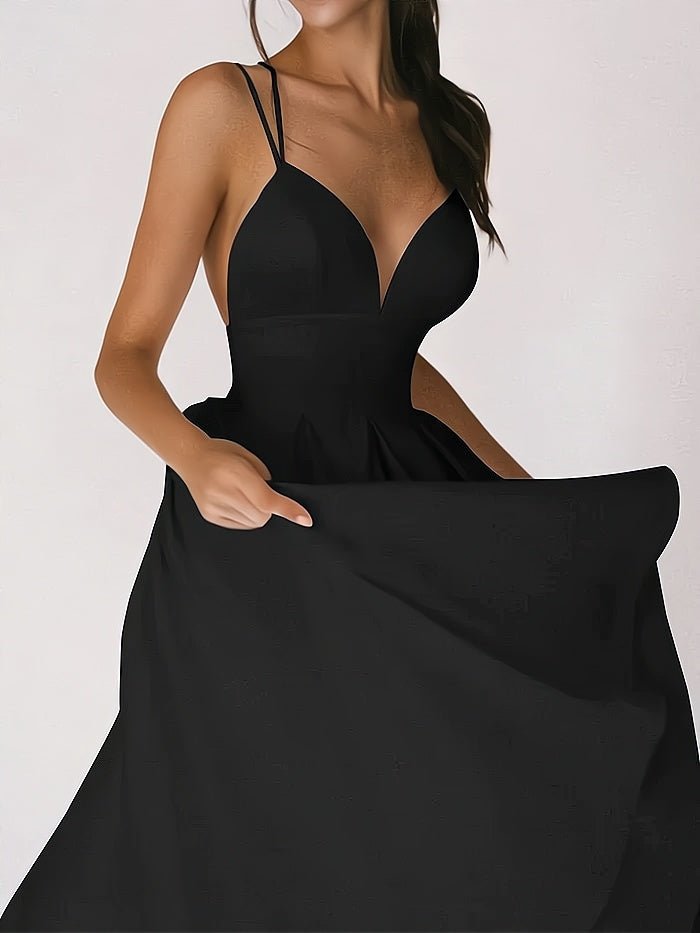 Aurora Elegant V-neck Dress for Women Effortless Chic Look