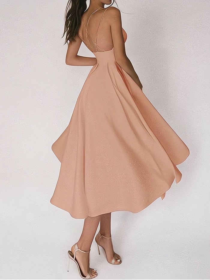 Aurora Elegant V-neck Dress for Women Effortless Chic Look