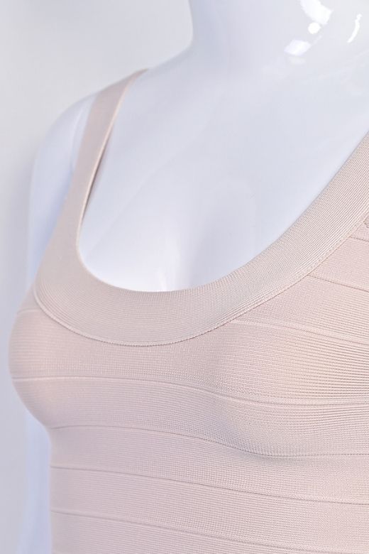 Cindy Bandage Mini Dress - Beige