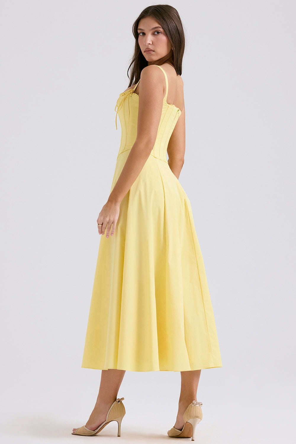 Allegra Timeless Midi Dress with Corset Everyday Luxe Edit