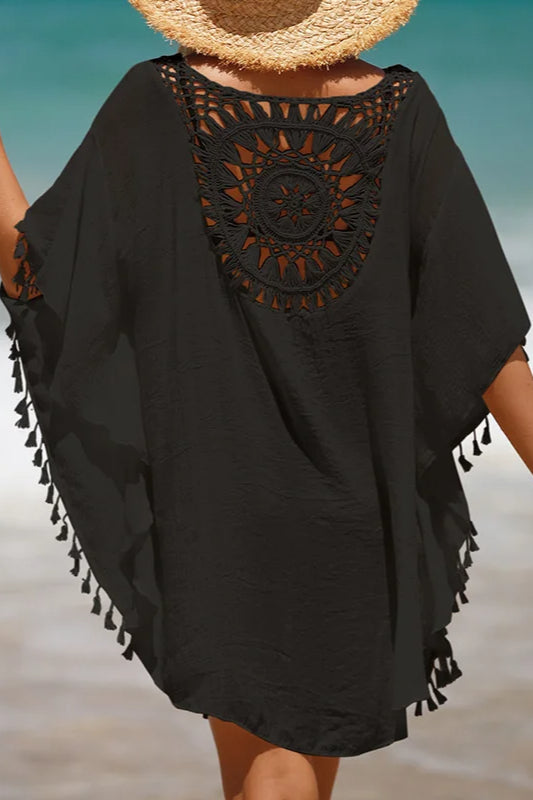 Crochet Cover Up Dress with Contemporary Everyday Styling