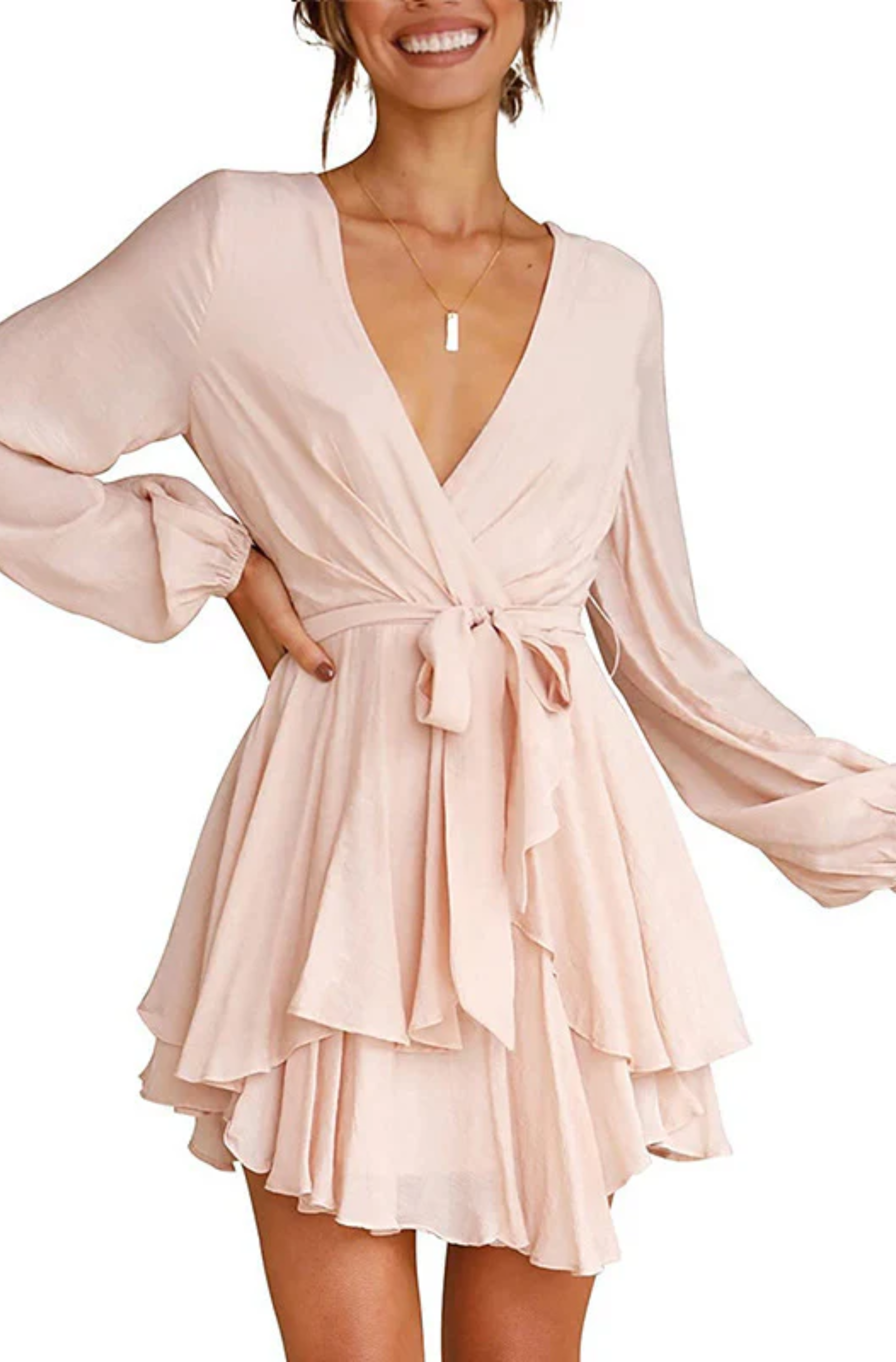 Natalia Exclusive Summer Wrap Mini Dress Boutique Collection