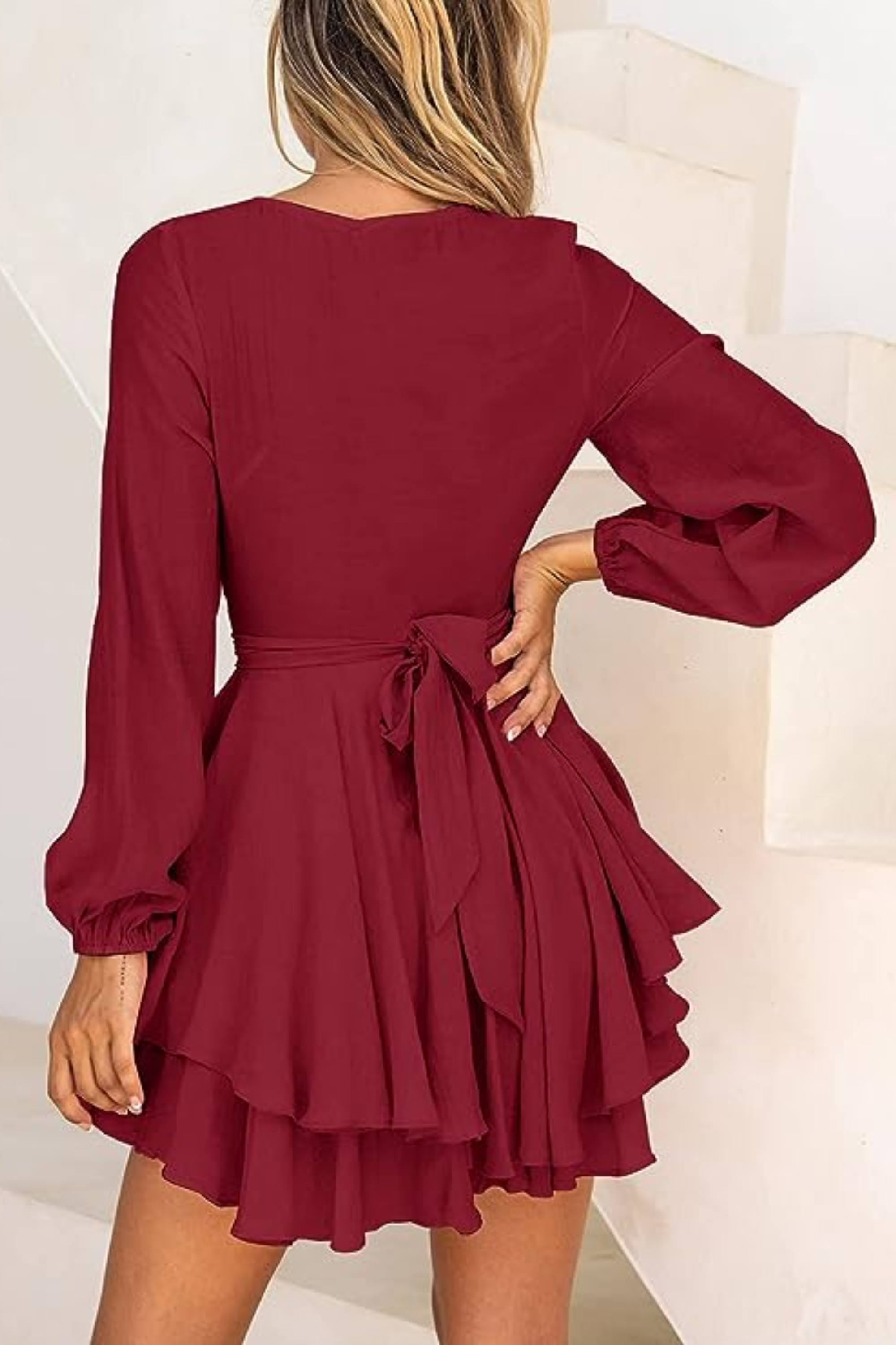 Sara Elevated Summer Wrap Dress Mini Designer Edit