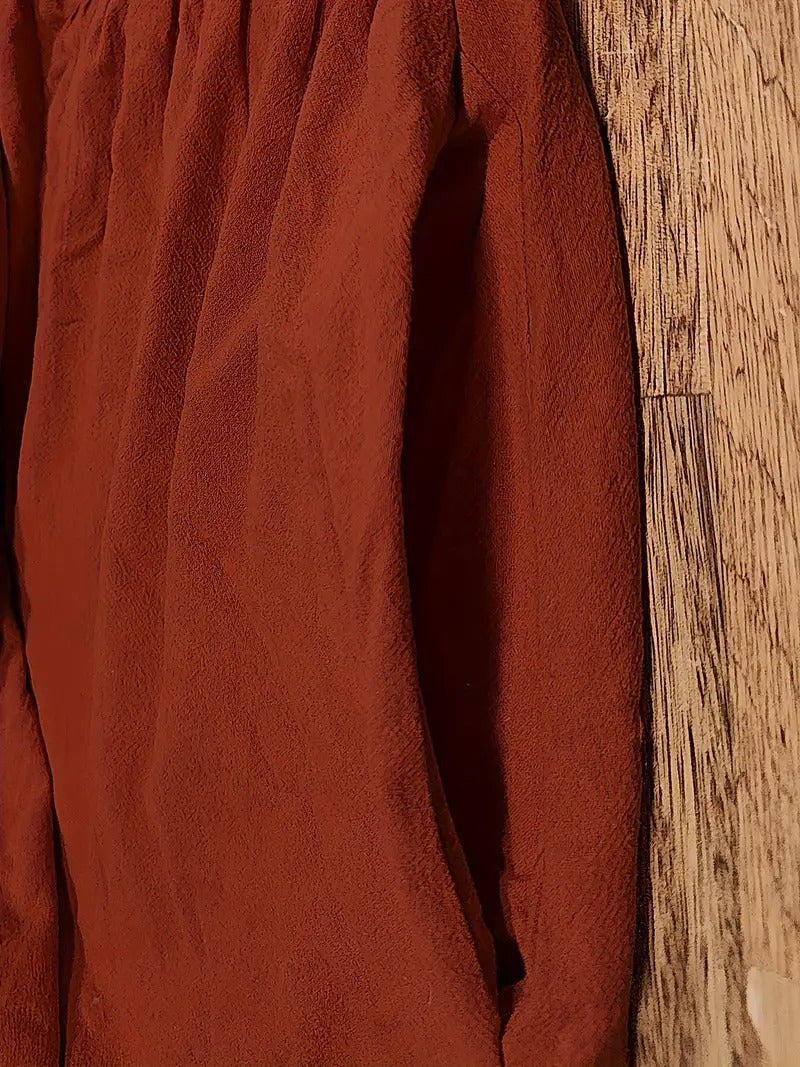 Cecilia Aesthetic Premium Linen Pocket Dress Wardrobe Essential