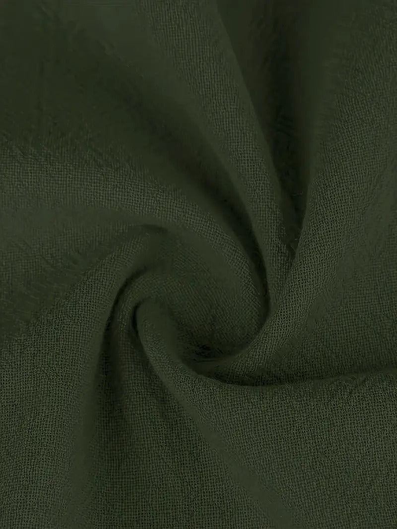 Cecilia Aesthetic Premium Linen Pocket Dress Wardrobe Essential