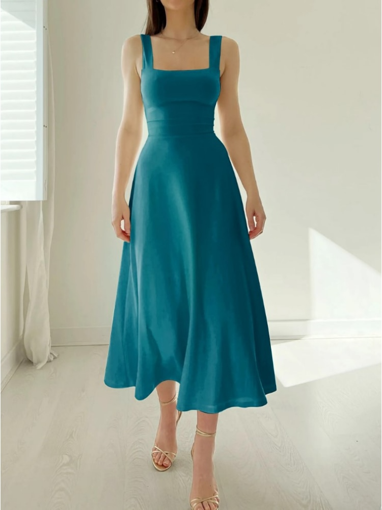 Selene Timeless Reversible Midi Dresses Premium Wardrobe Essential