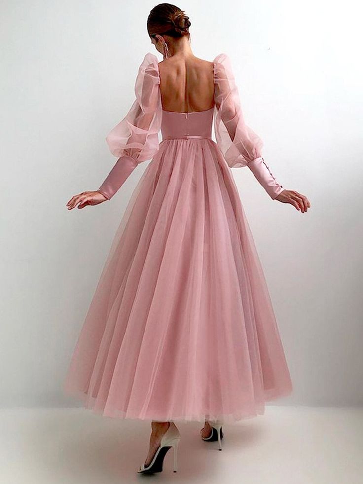 Evening Club Women Maxi Dress Pink Party Dress