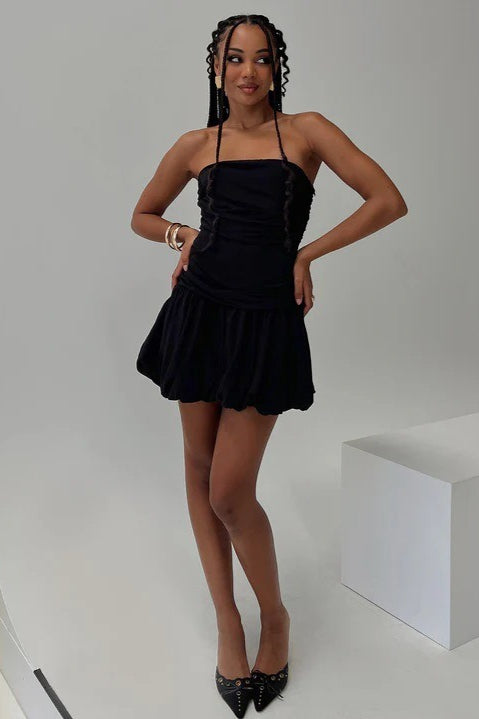 Contemporary Strapless Bodycon Mini Dress for Modern Fashion Wear