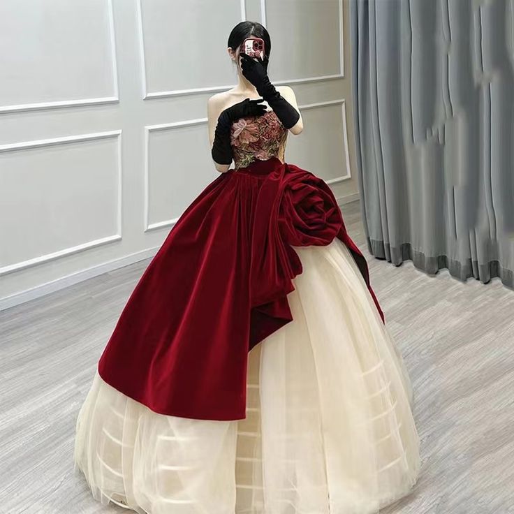 Strapless Birthday Party Dress, Luxury Prom Dress,princess Ball Gown Dress,unique Quinceanera Dress,custom Made fg6830 - View 3 | VelvetHem