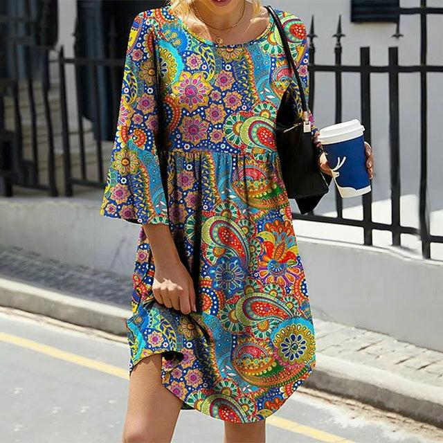 Huanani Bohemian Dress for Women Office and Evening
