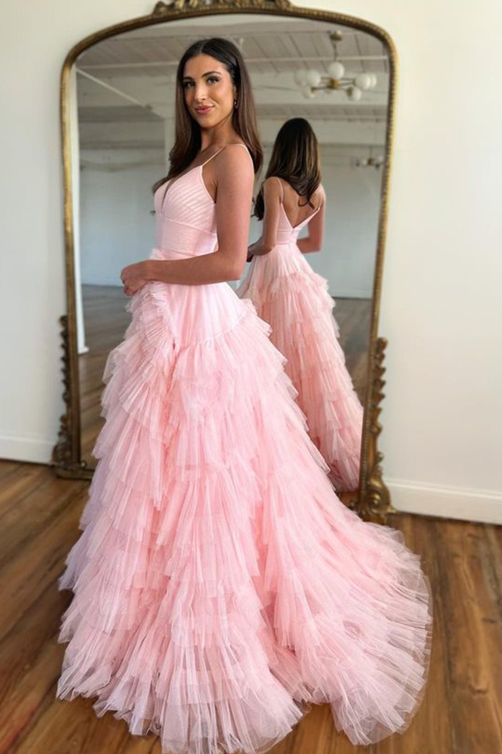 Sexy Daffodil A-Line Doric Sweetheart Long Prom Dress - View 7 | VelvetHem