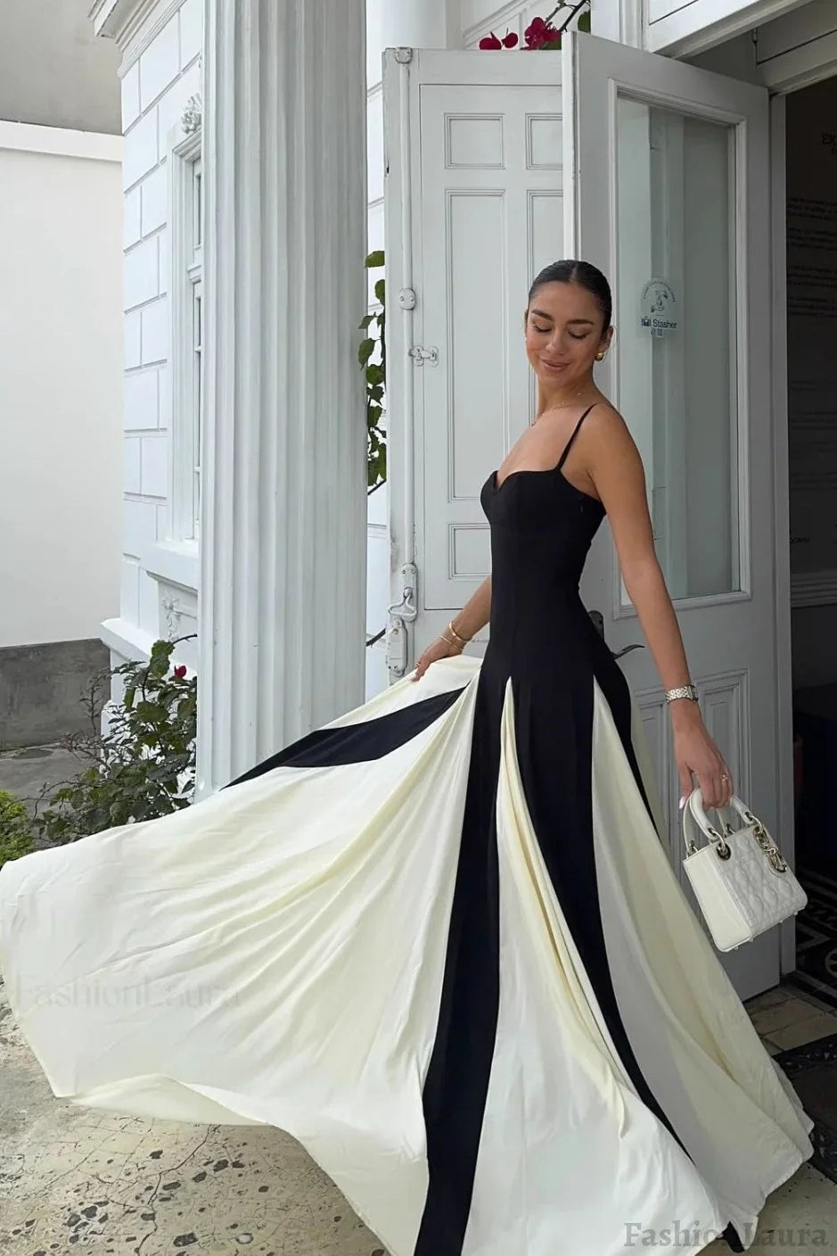 Classic Colorblock Cami Maxi Dress for Modern Fashion Wear